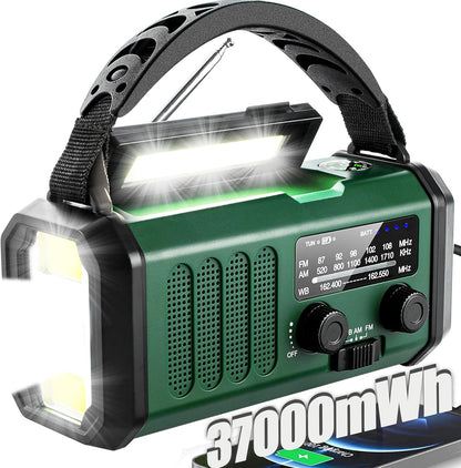 QAUYYW Emergency Solar Radio 10,000mAh